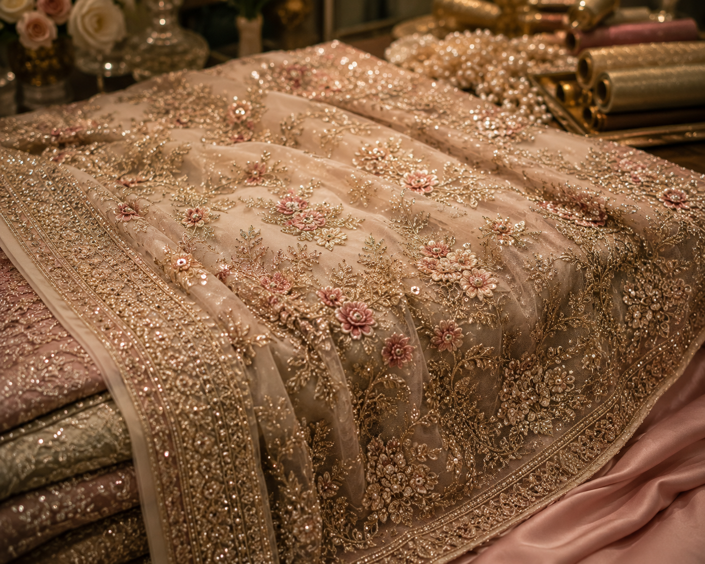Best Fabrics for Bridal Lehenga